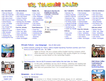 Tablet Screenshot of eslteachersboard.com